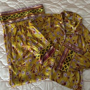 Floral Yellow FP Pajamas
